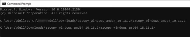 Command Prompt window 